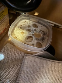 This was under the kitchen sink. We wanted to vomit and we didn’t think it was our responsibility to do anything with it.