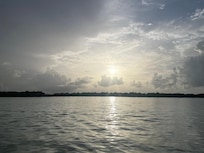 Sunset on the beach.