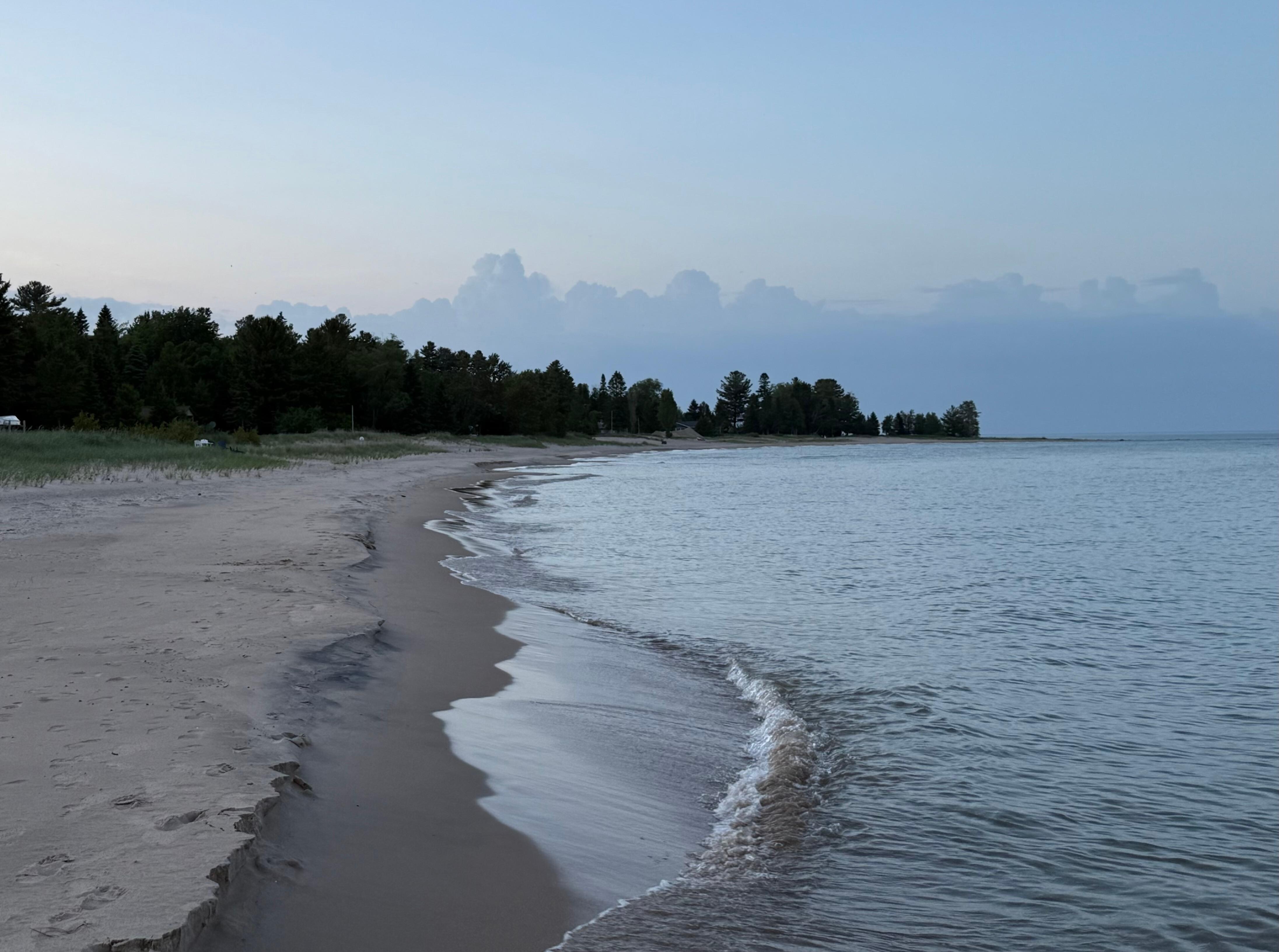 Looking north from the cabin