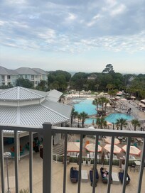 Pool view from balcony