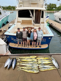 Great grandson and mom. Fishing trip.