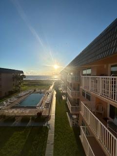 Sunrise from the balcony