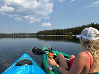 Kayaking on the lake