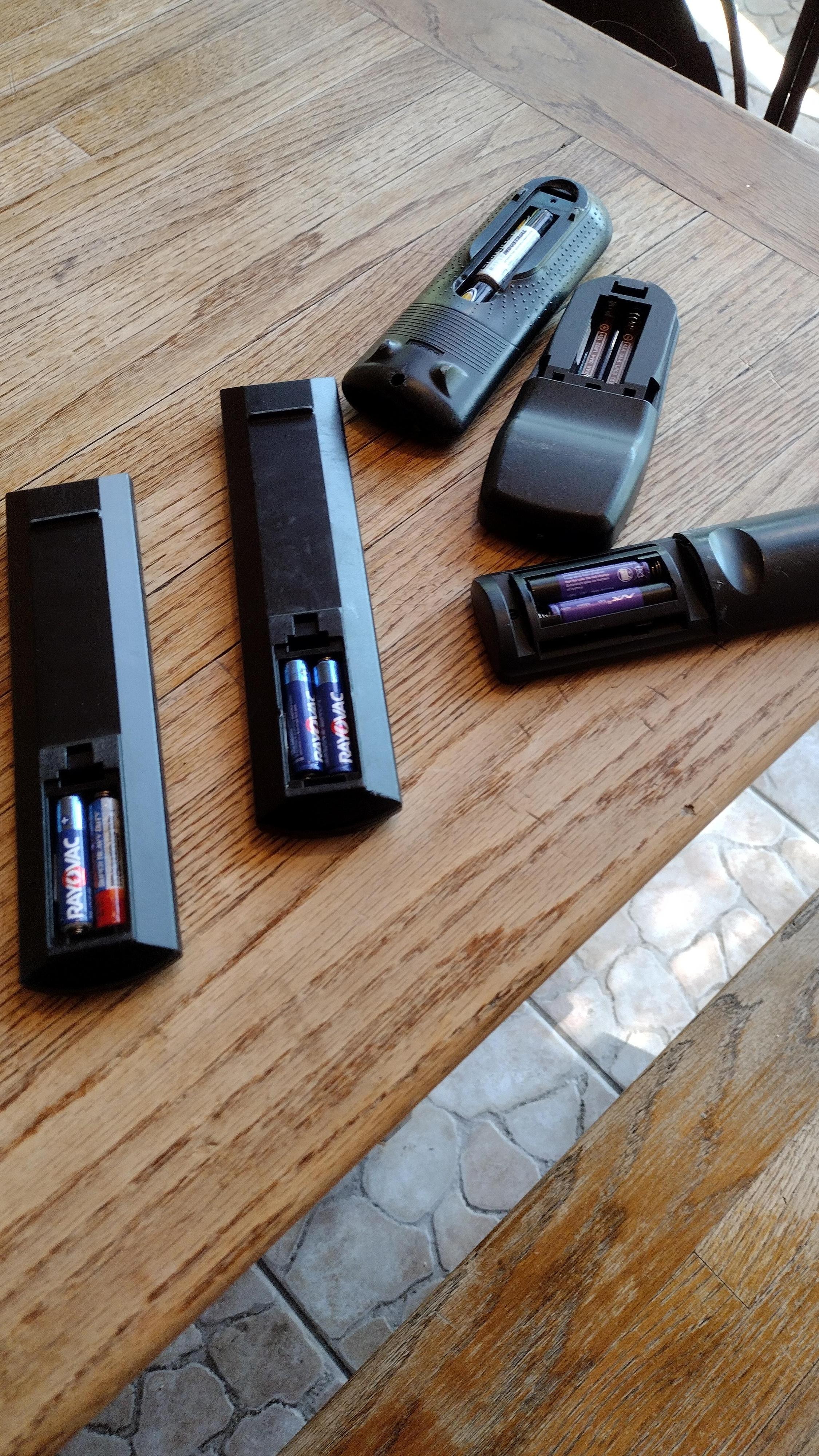 All these remotes, not a single one works or has a battery cover