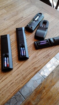 All these remotes, not a single one works or has a battery cover