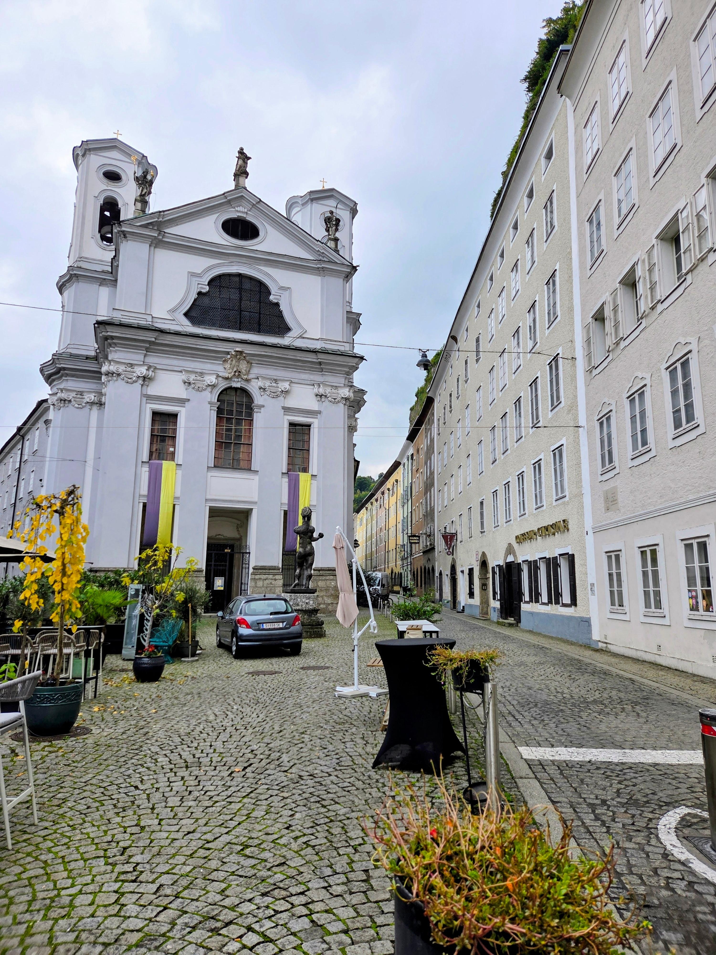 Outside the property 