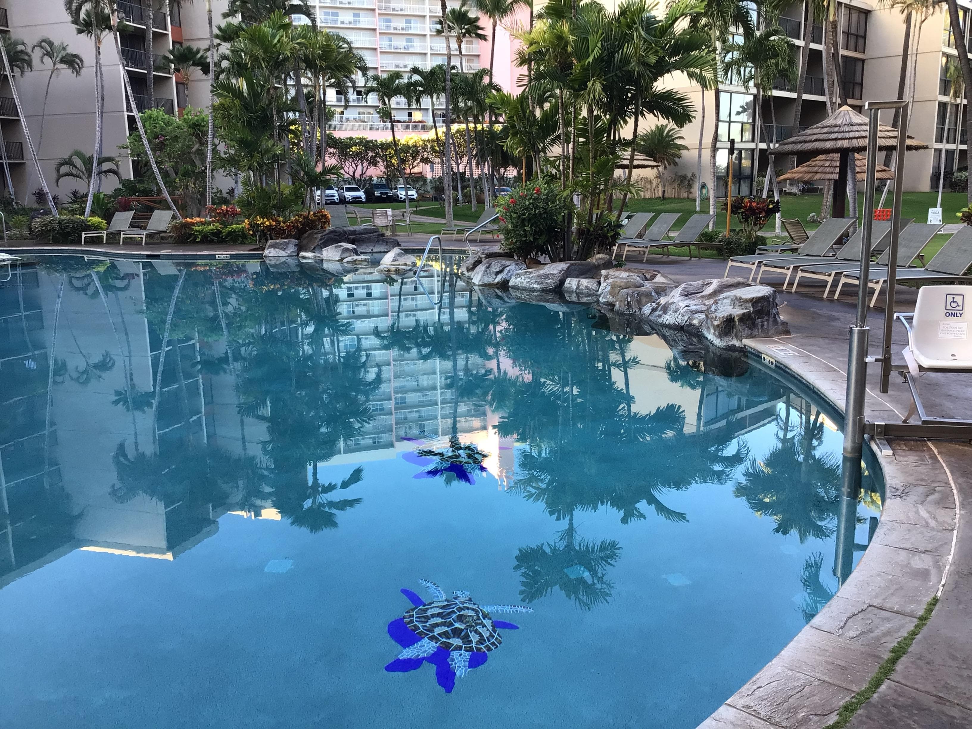 The hotel grounds beautifully maintained