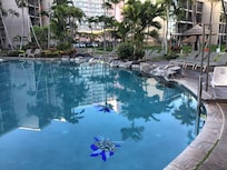 The hotel grounds beautifully maintained