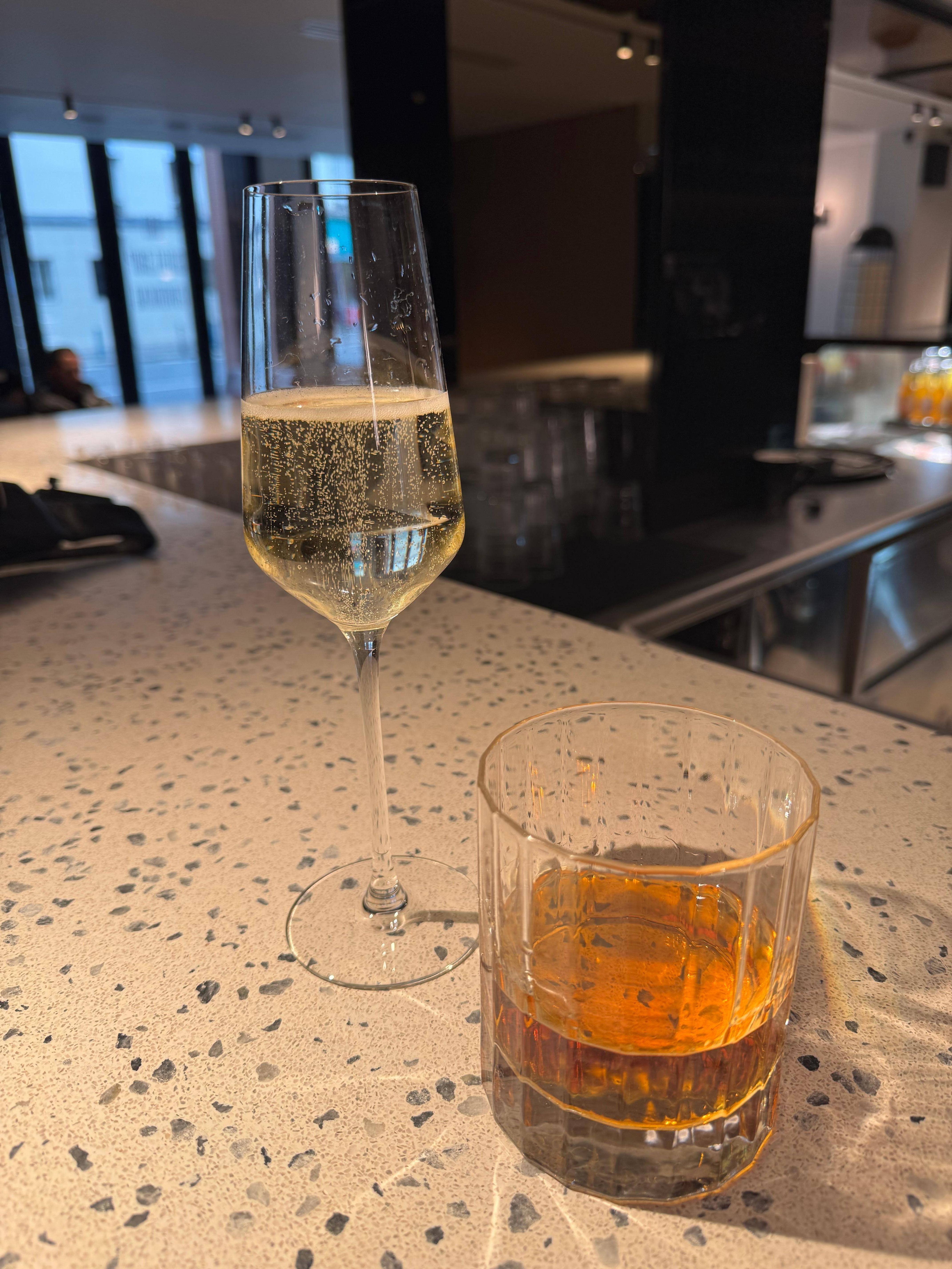 Drinks at the bar.