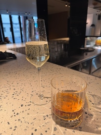 Drinks at the bar.