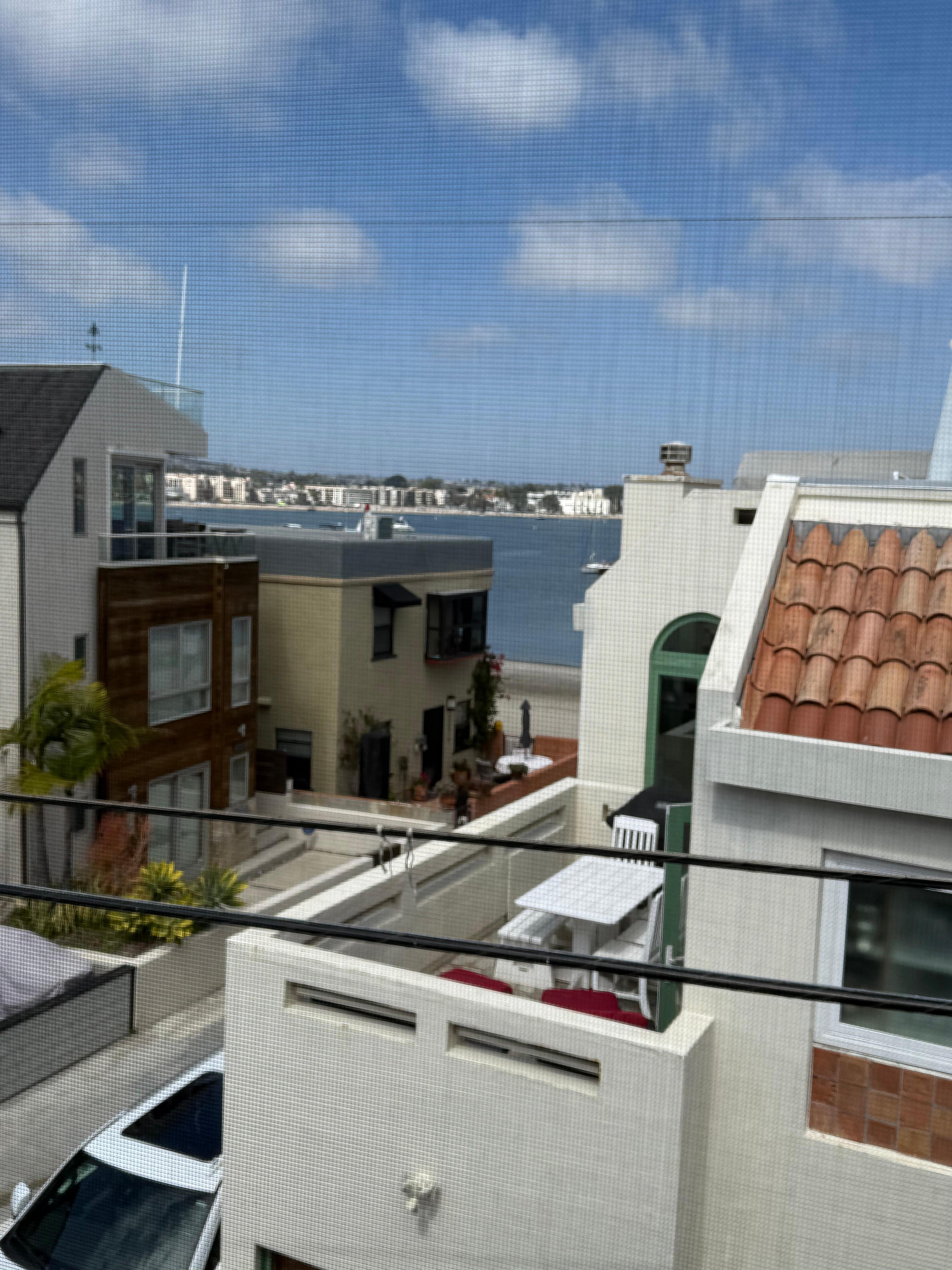 View from kitchen deck of the Bay Area. 