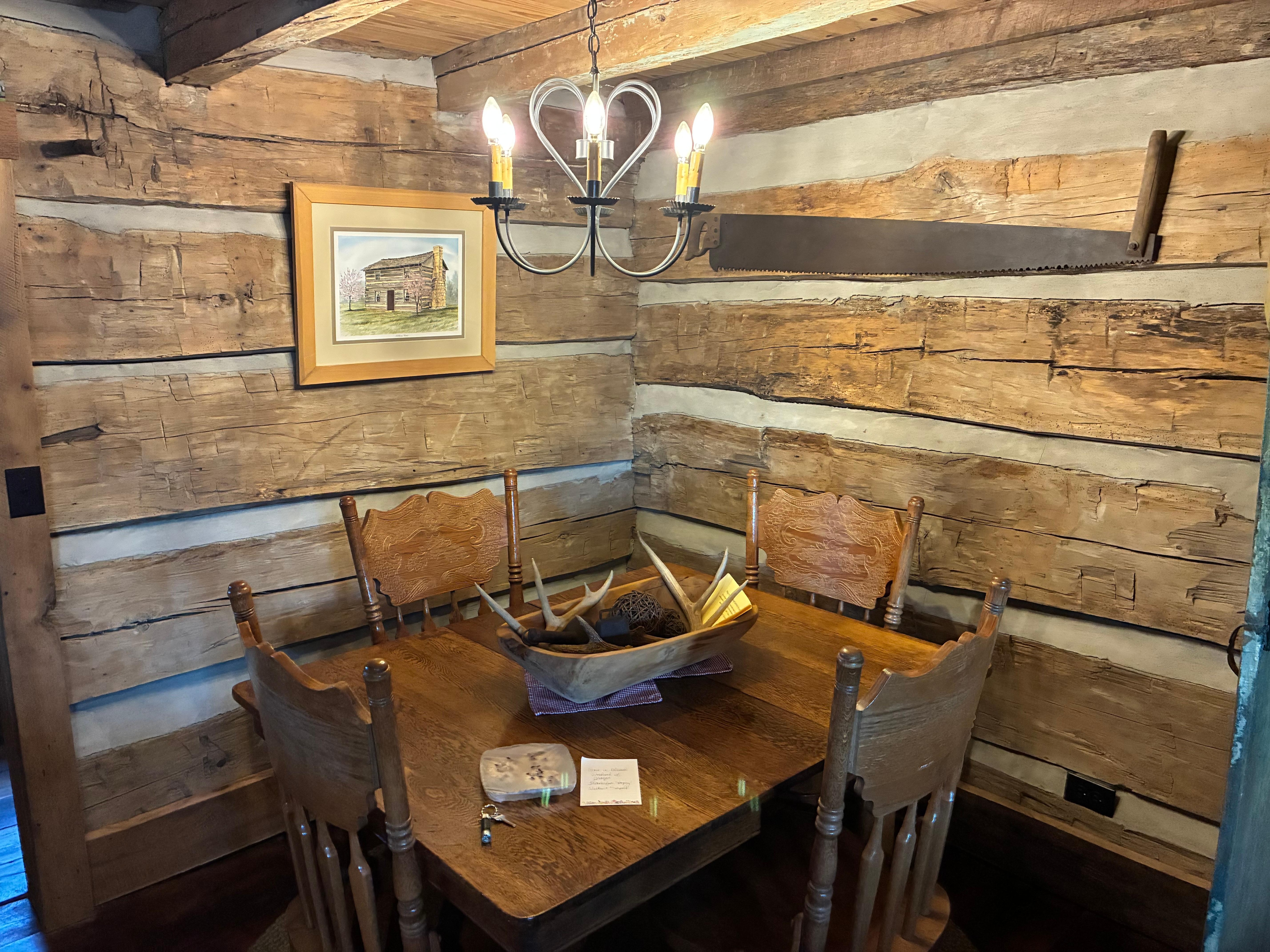 Dining table is well suited for great conversations 