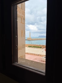 View of the harbour from our room