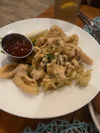 Appetizers from resort restaurant