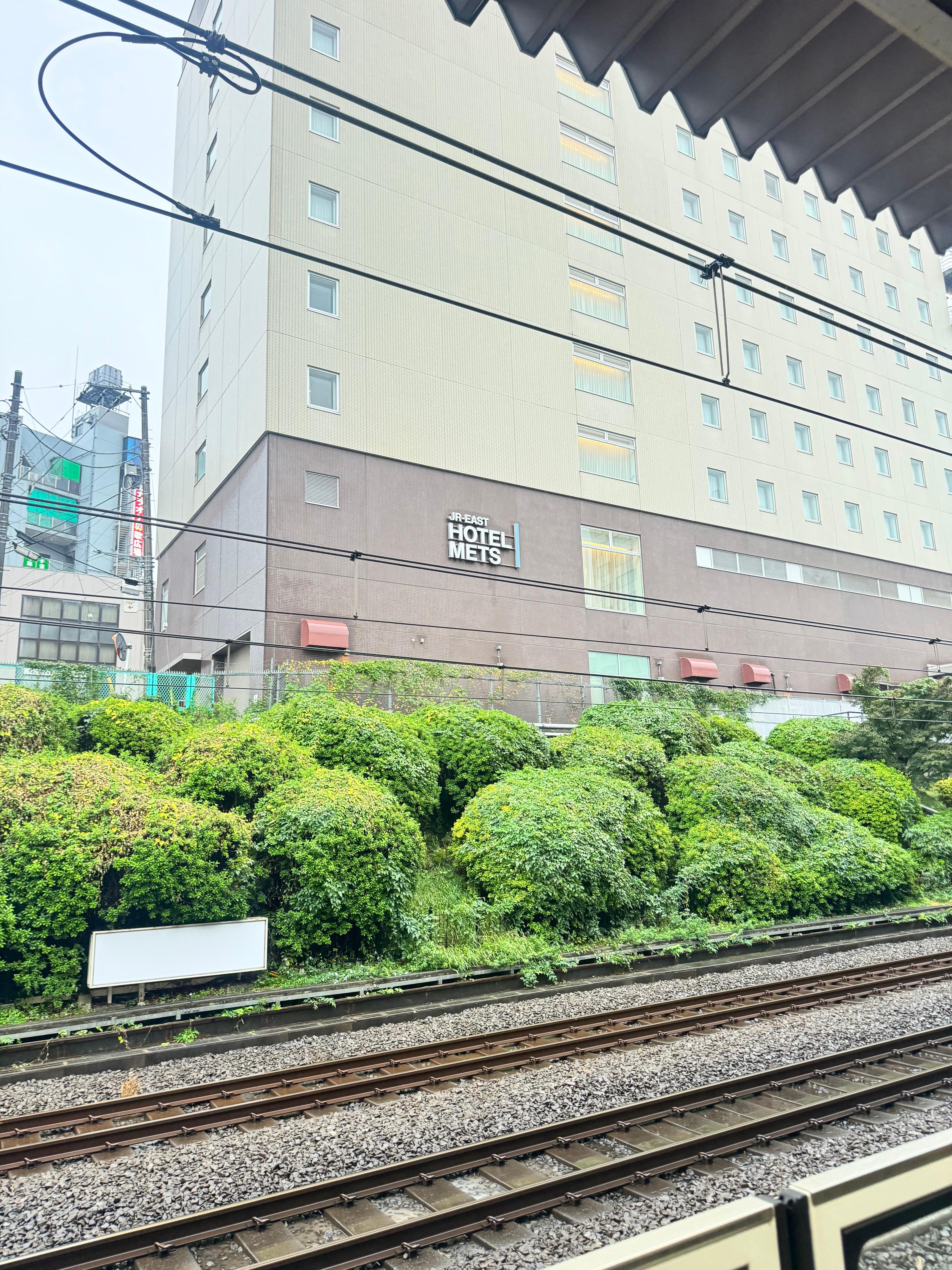 Hotel outside from the train station 