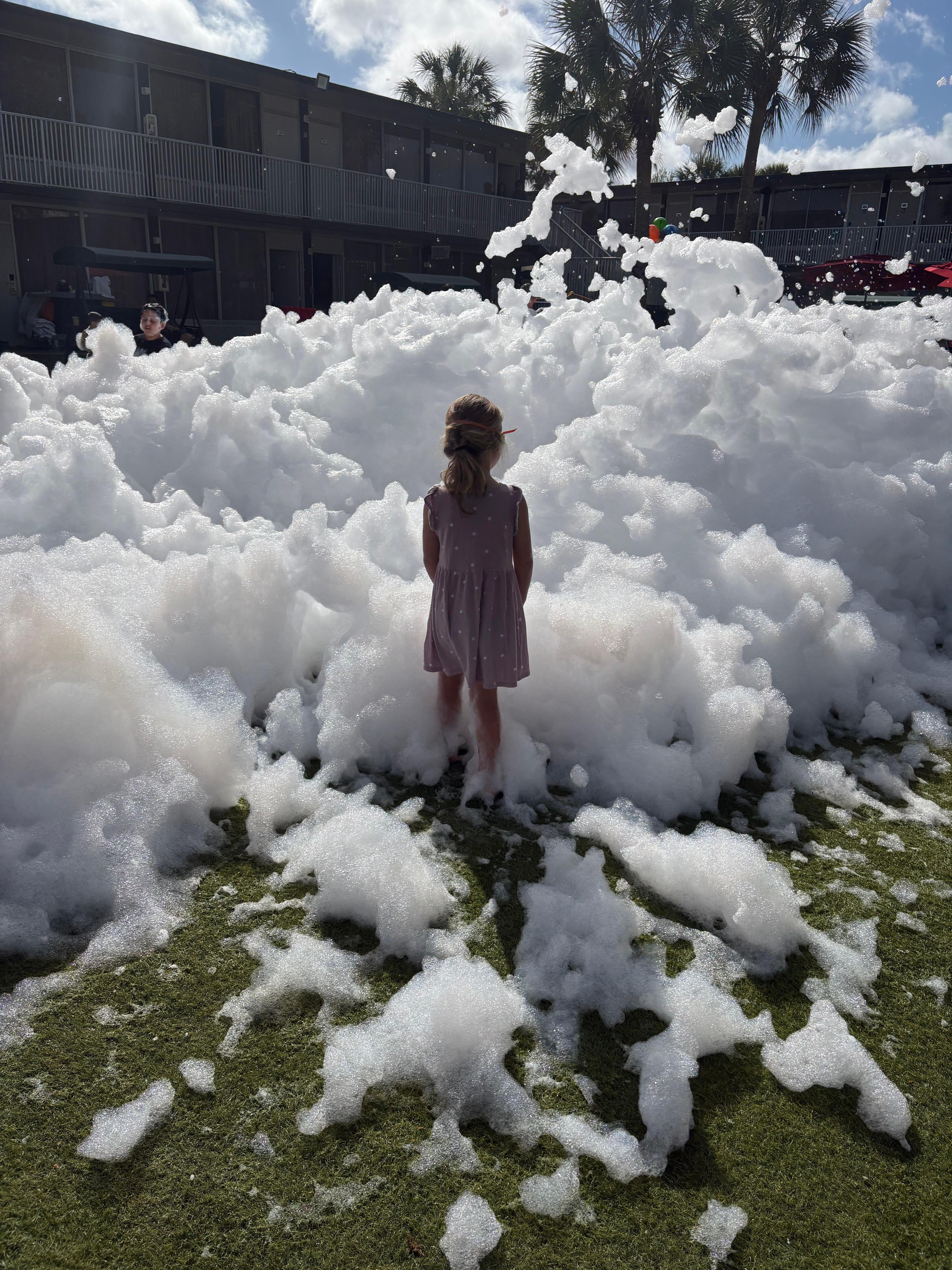 Foam party on one of the days!!