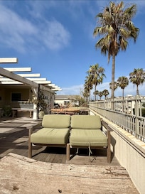 Rooftop terrace.
