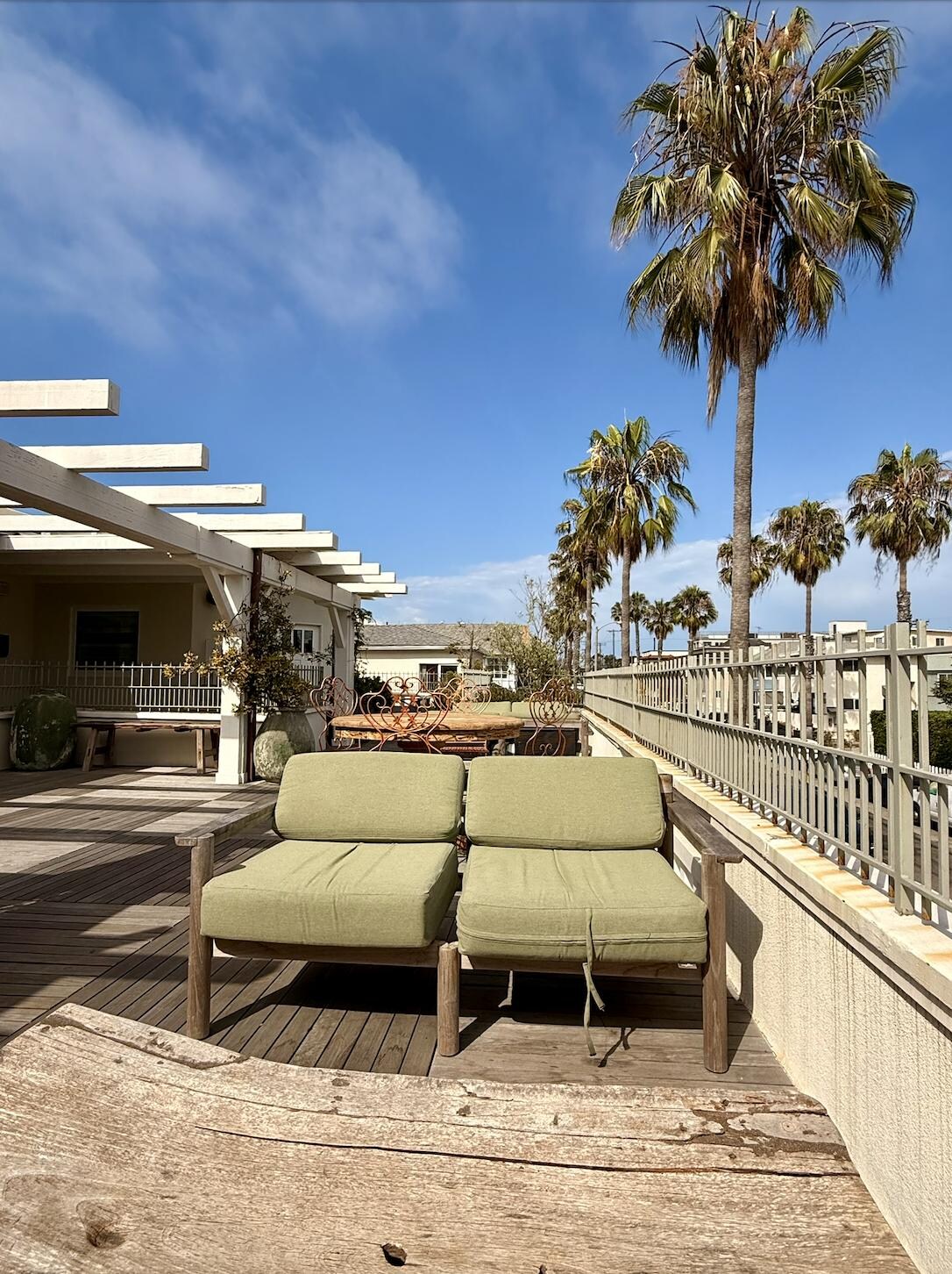 Rooftop terrace.