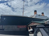 The Titanic museum entrance in Pigeon Forge TN.