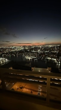 Night view from my room, intercostal view