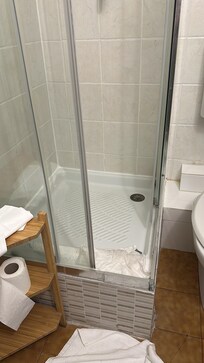 Shower was small and hard to get in and out!