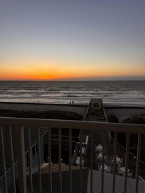 The view of the sunrise