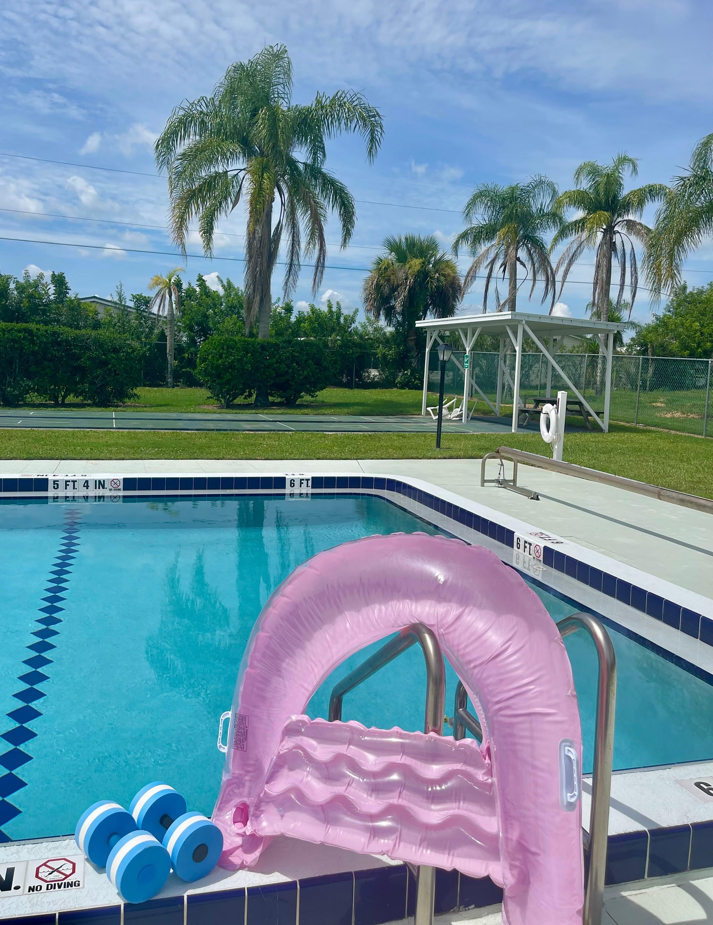 Wonderful neighborhood pool just steps away from home