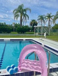 Wonderful neighborhood pool just steps away from home