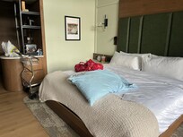 Super comfortable room with lots of extras
