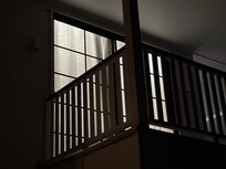 This is how thin the curtain is in master bedroom