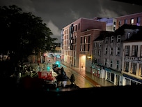 View from bedroom skylight