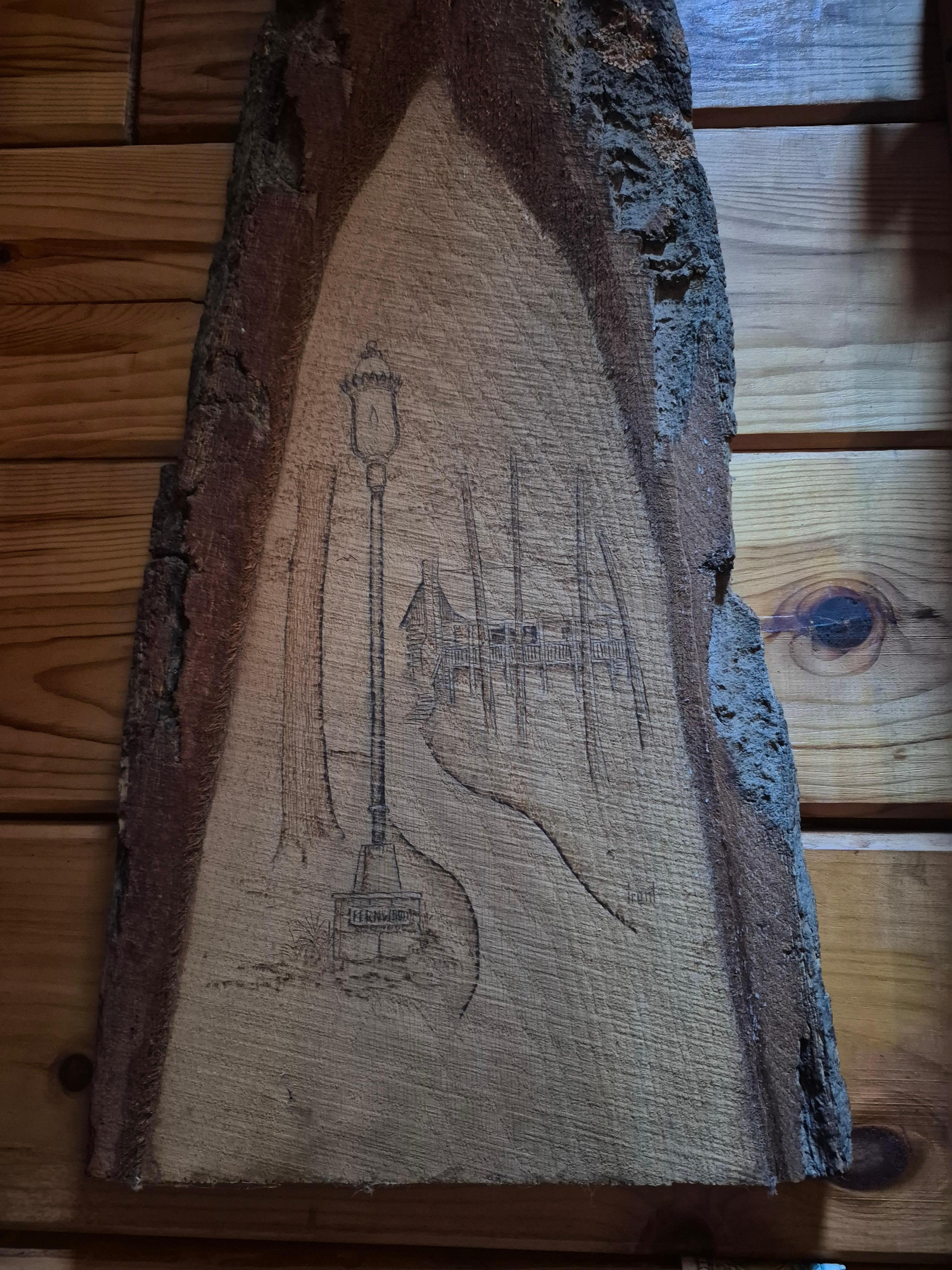 Beautiful drawing of the cabin