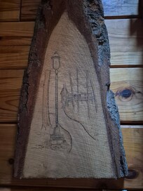 Beautiful drawing of the cabin