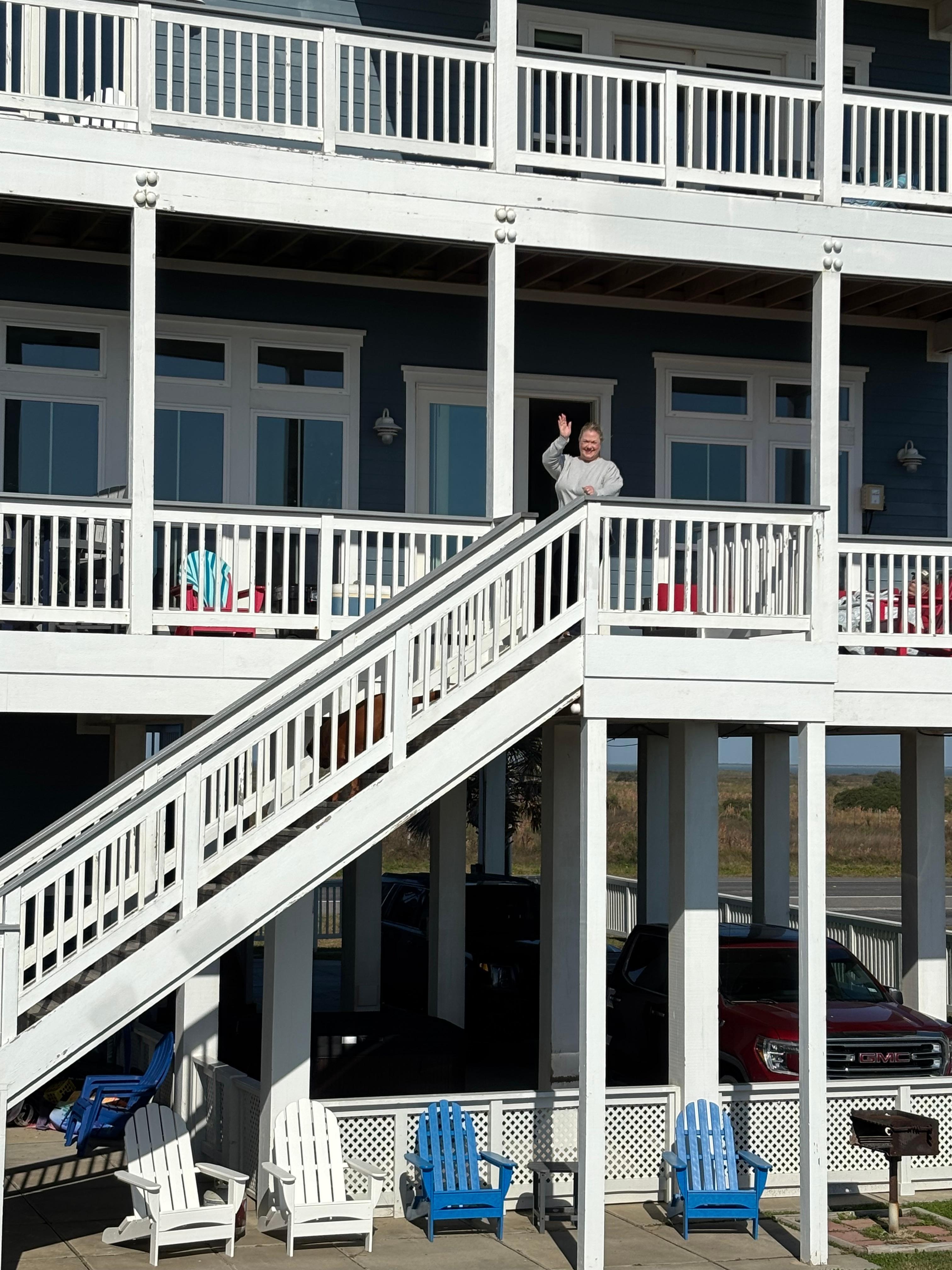 Home view from beach