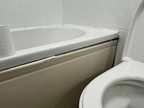 Broken bath panel