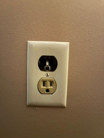 Outlet in the Master bedroom