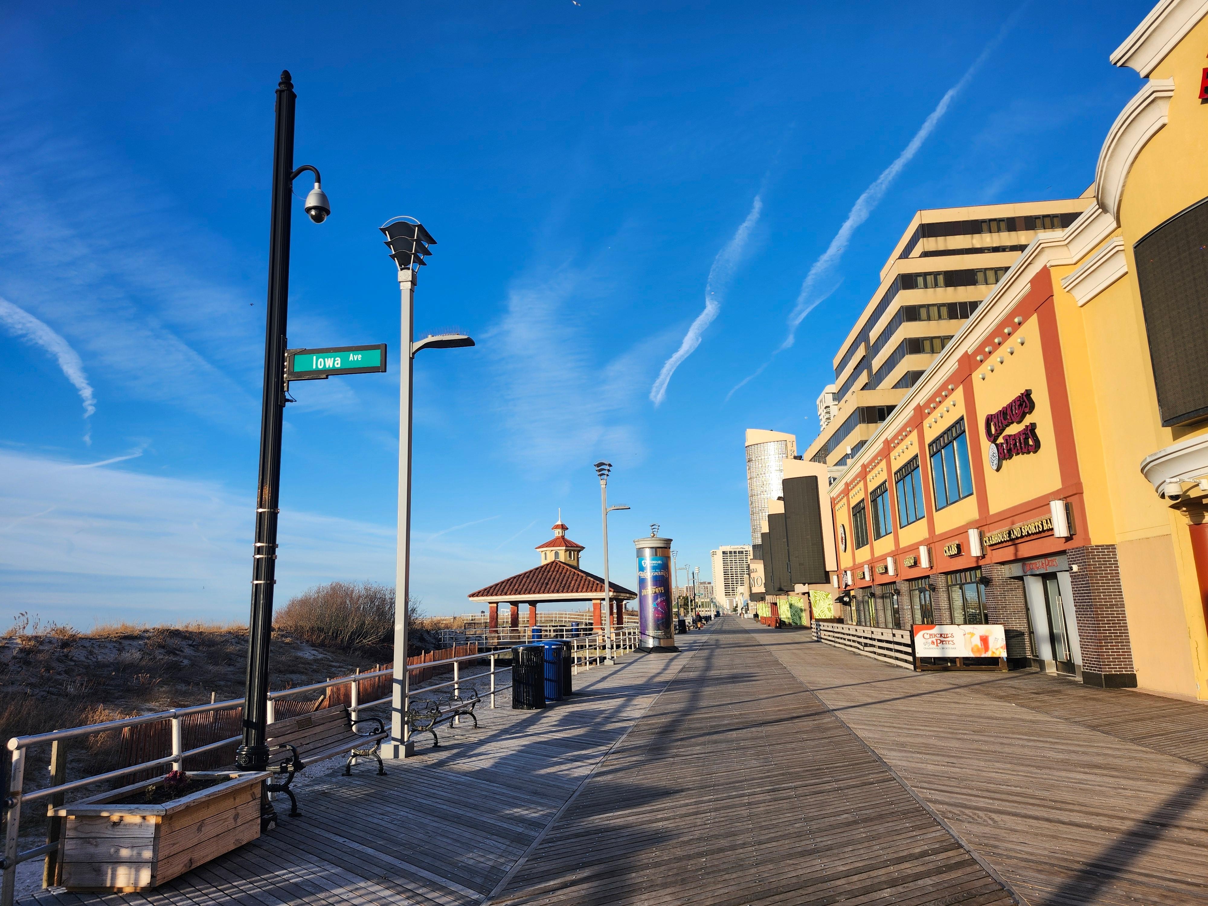 The view of the A.C. Boardwalk.