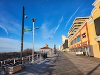 The view of the A.C. Boardwalk.
