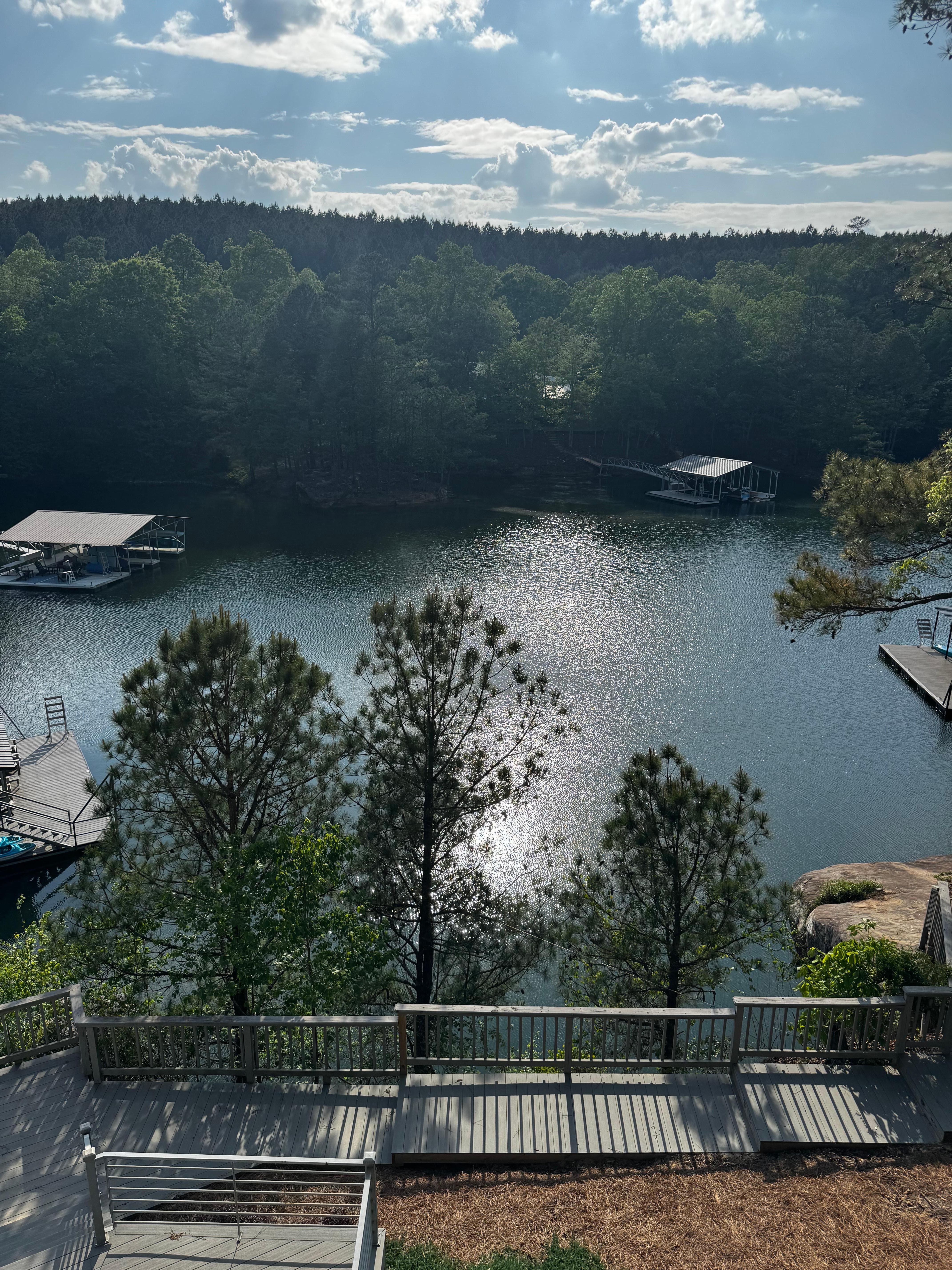 View of the lake from the house