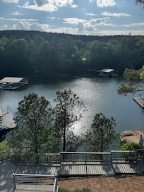 View of the lake from the house
