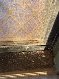 Front door with screen inside condo