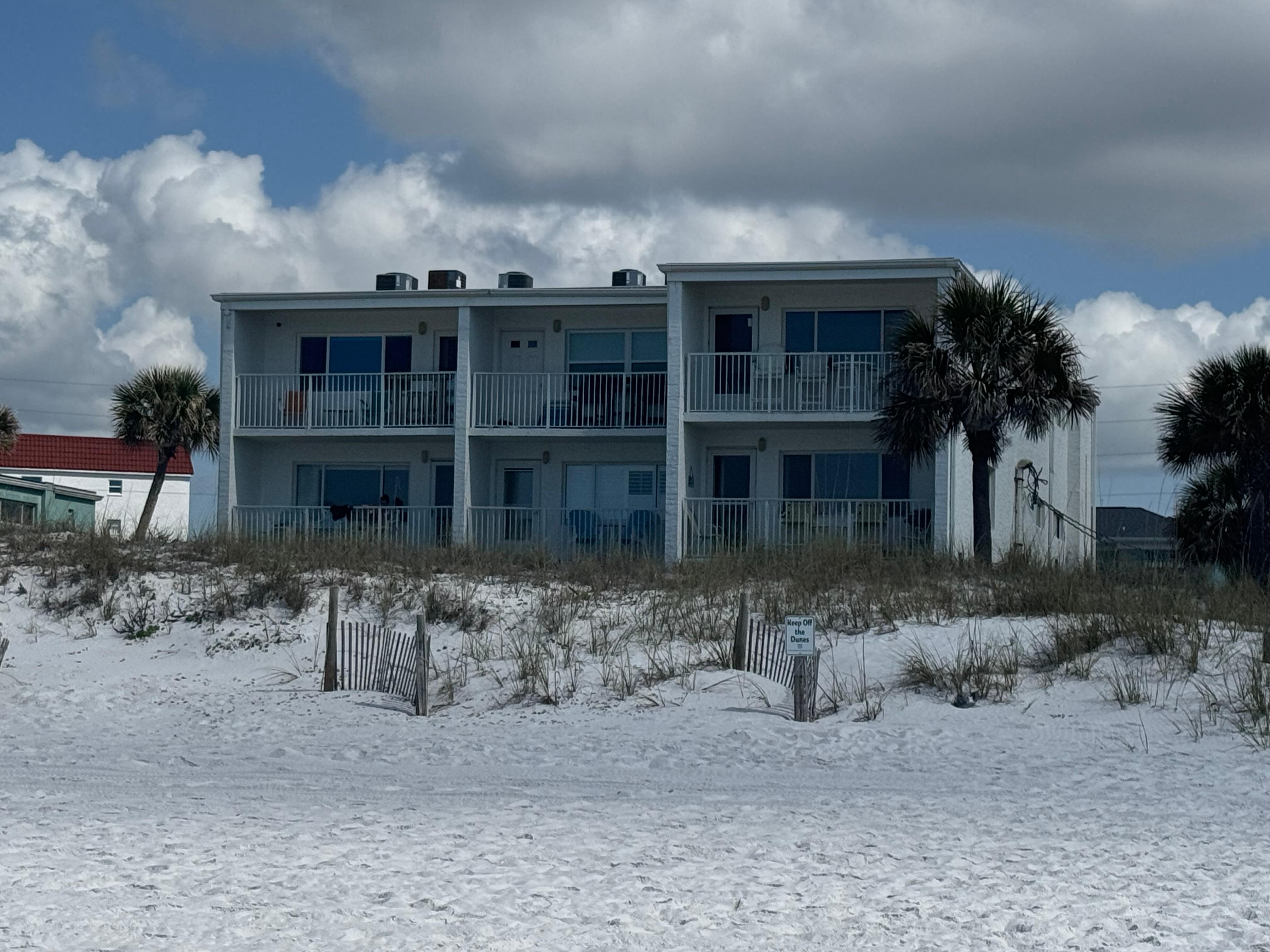 Pic of condo building from my chair on the beach 