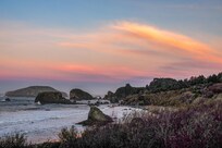 Looking north from the deck just after sunrise.