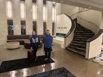 First time staying in a hotel.