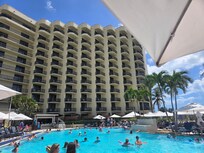 Hilton Hotel view from pool area