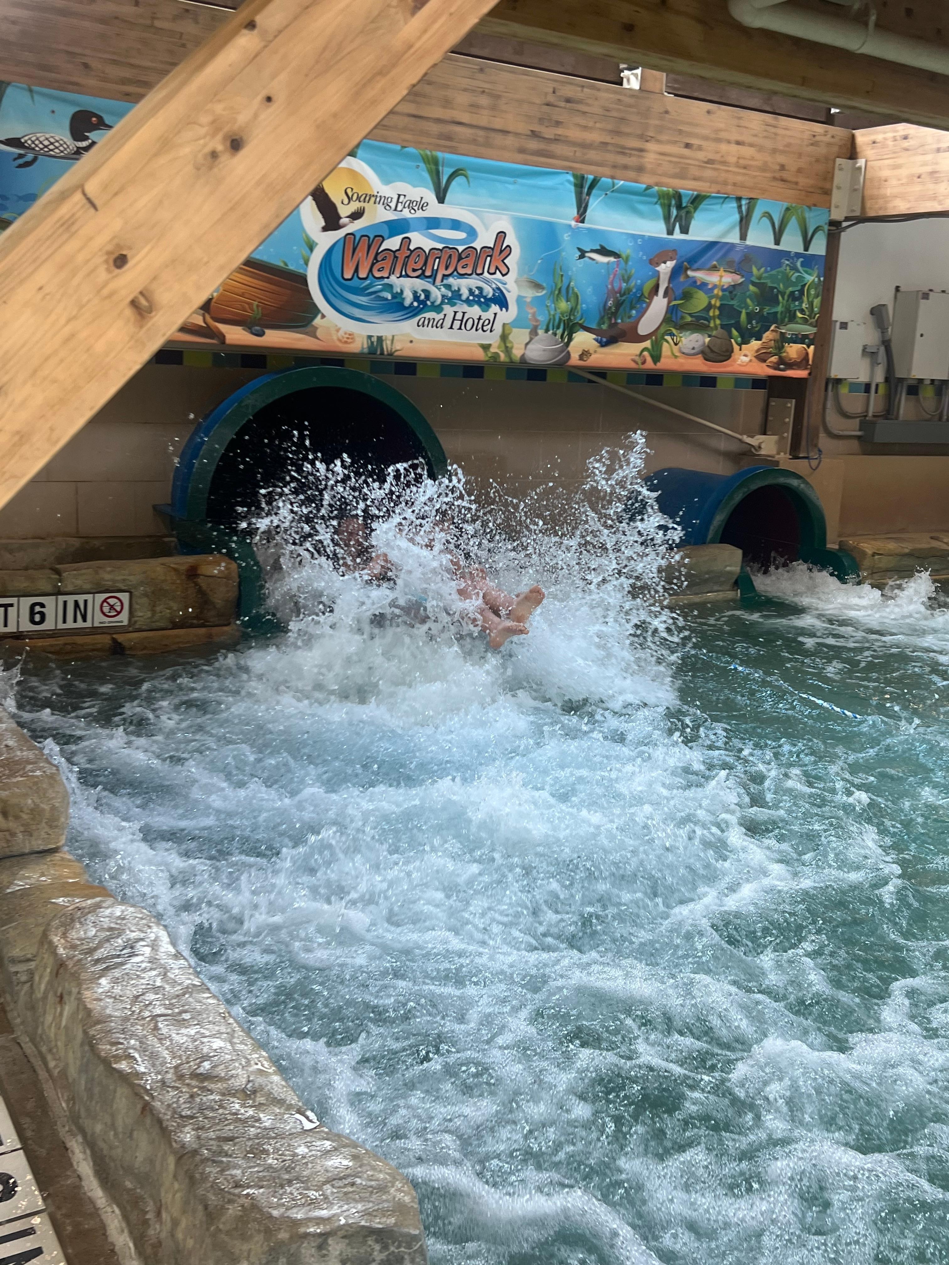 At Soaring Eagle water park 