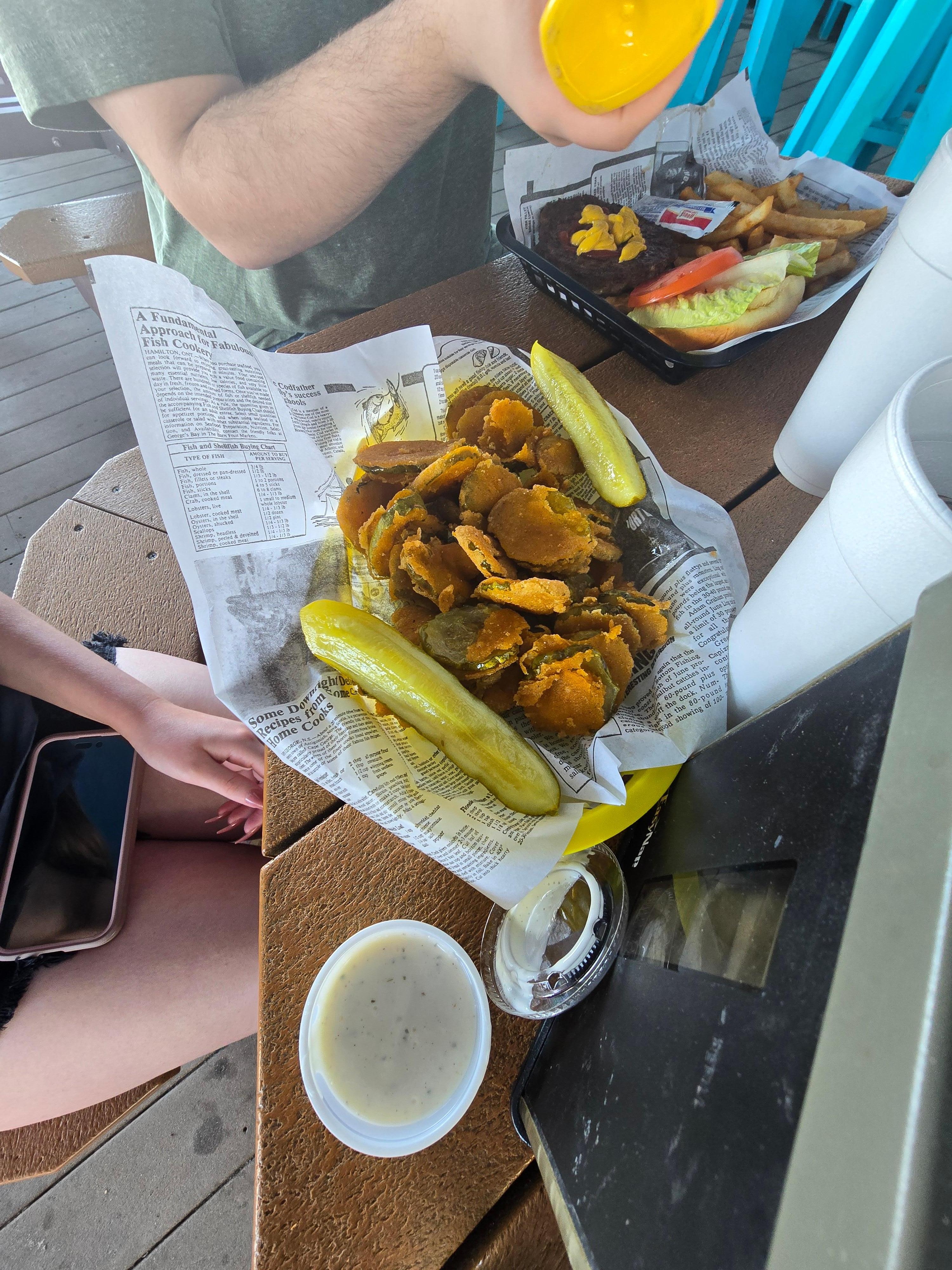 Fried pickles from Quarter Deck