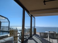 View from terrace bar.
