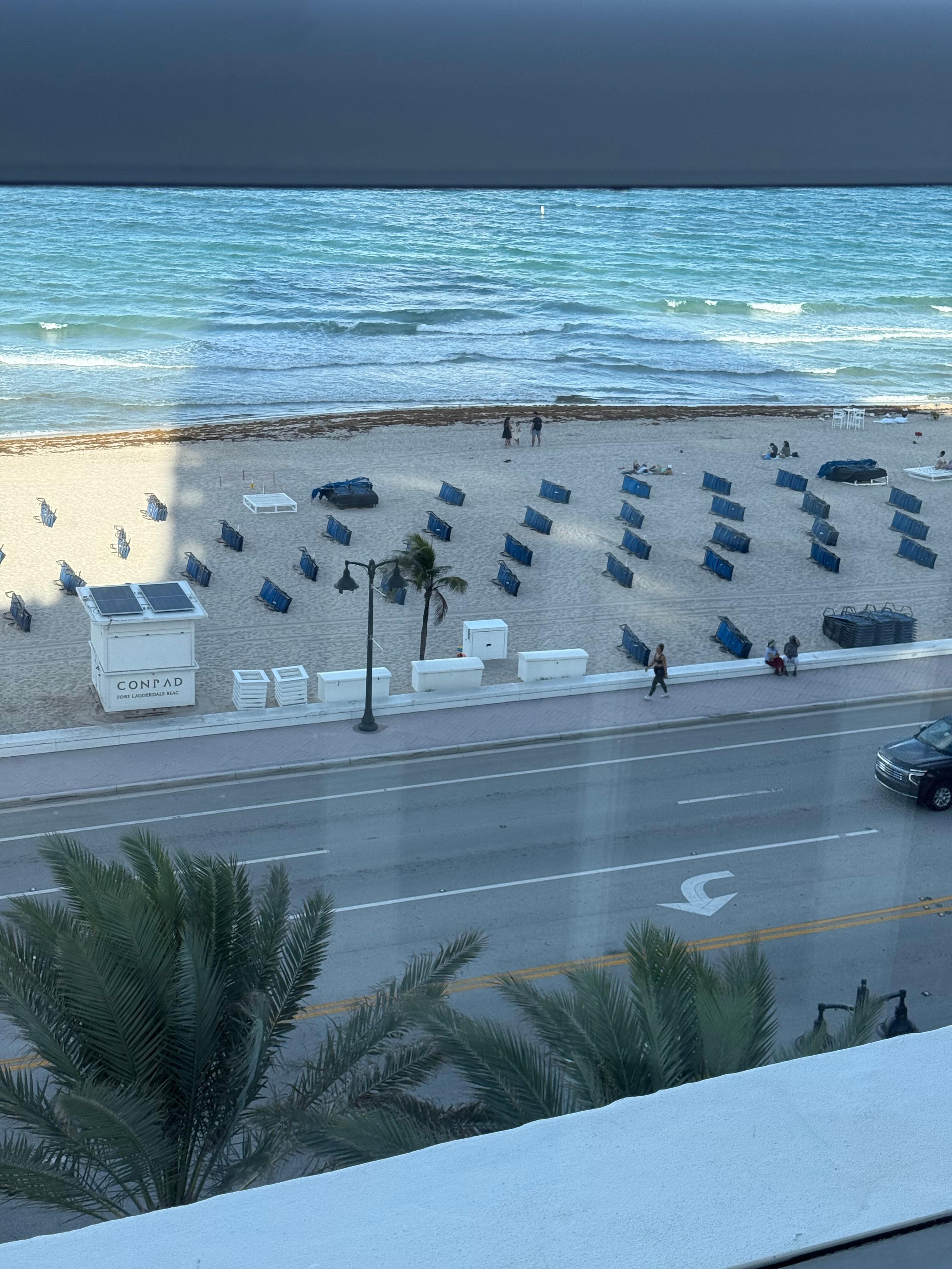 View from the large balcony. 