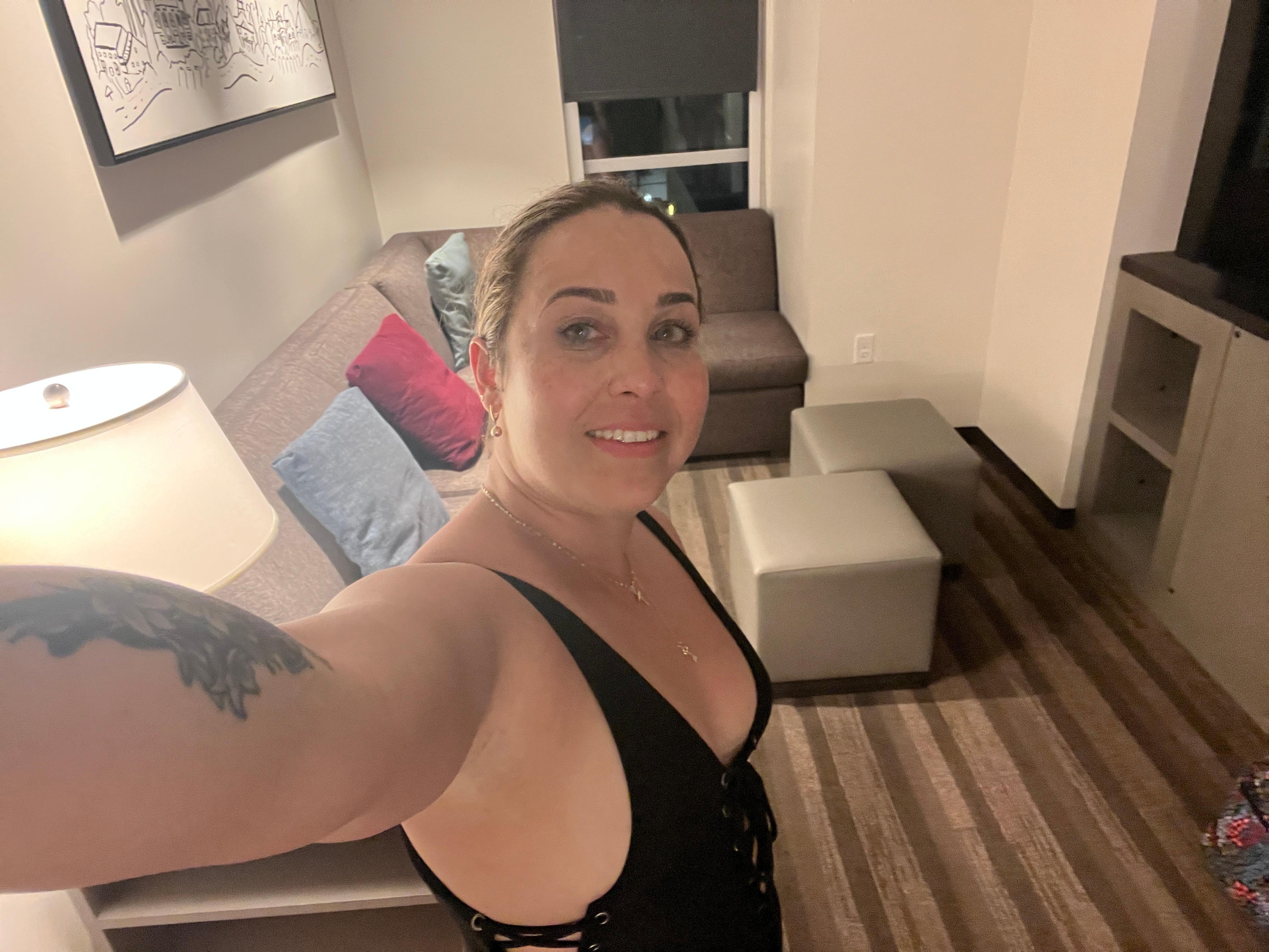 Just enjoying my room after pool time